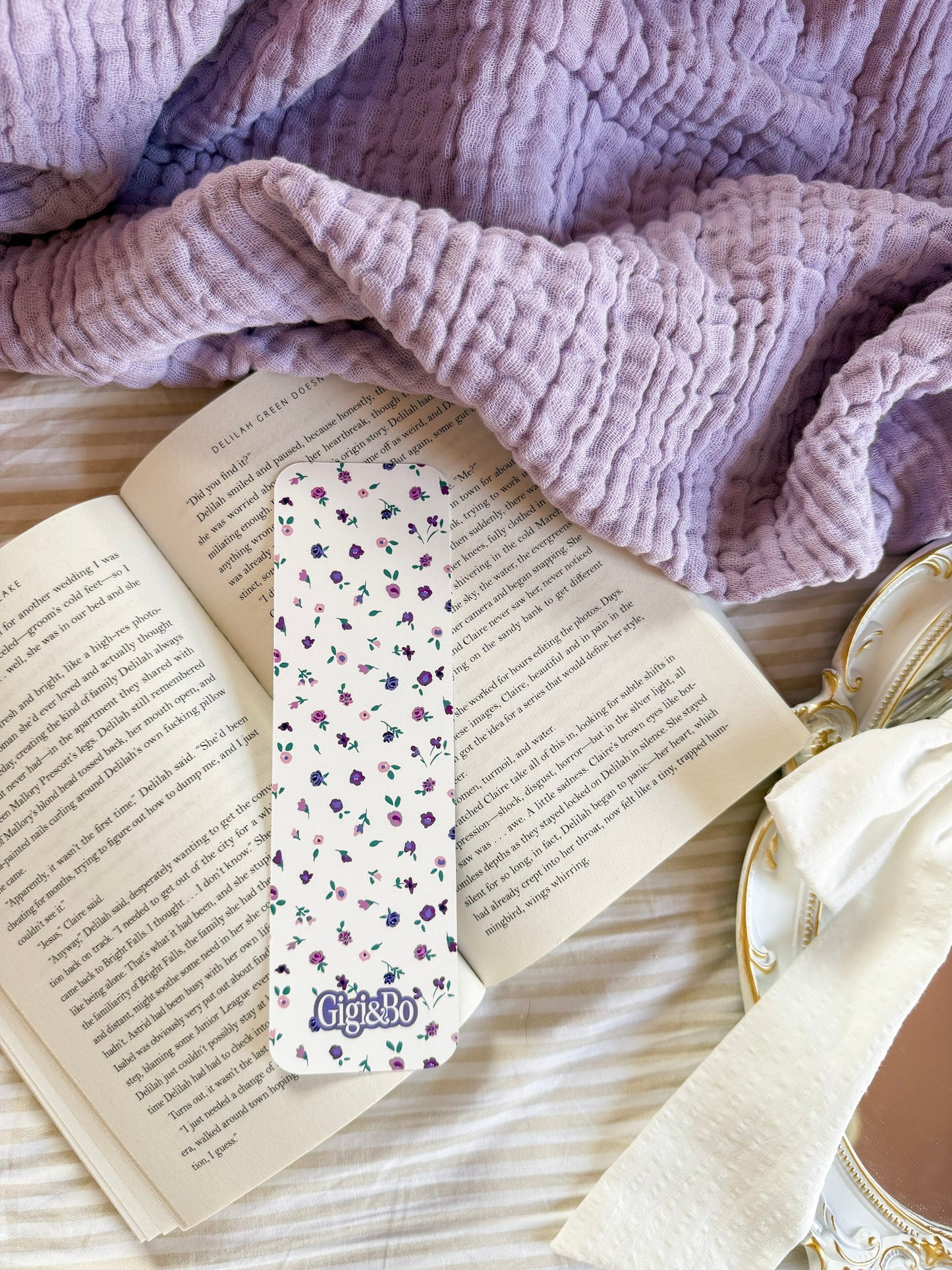 Violet Whispers Bookmark