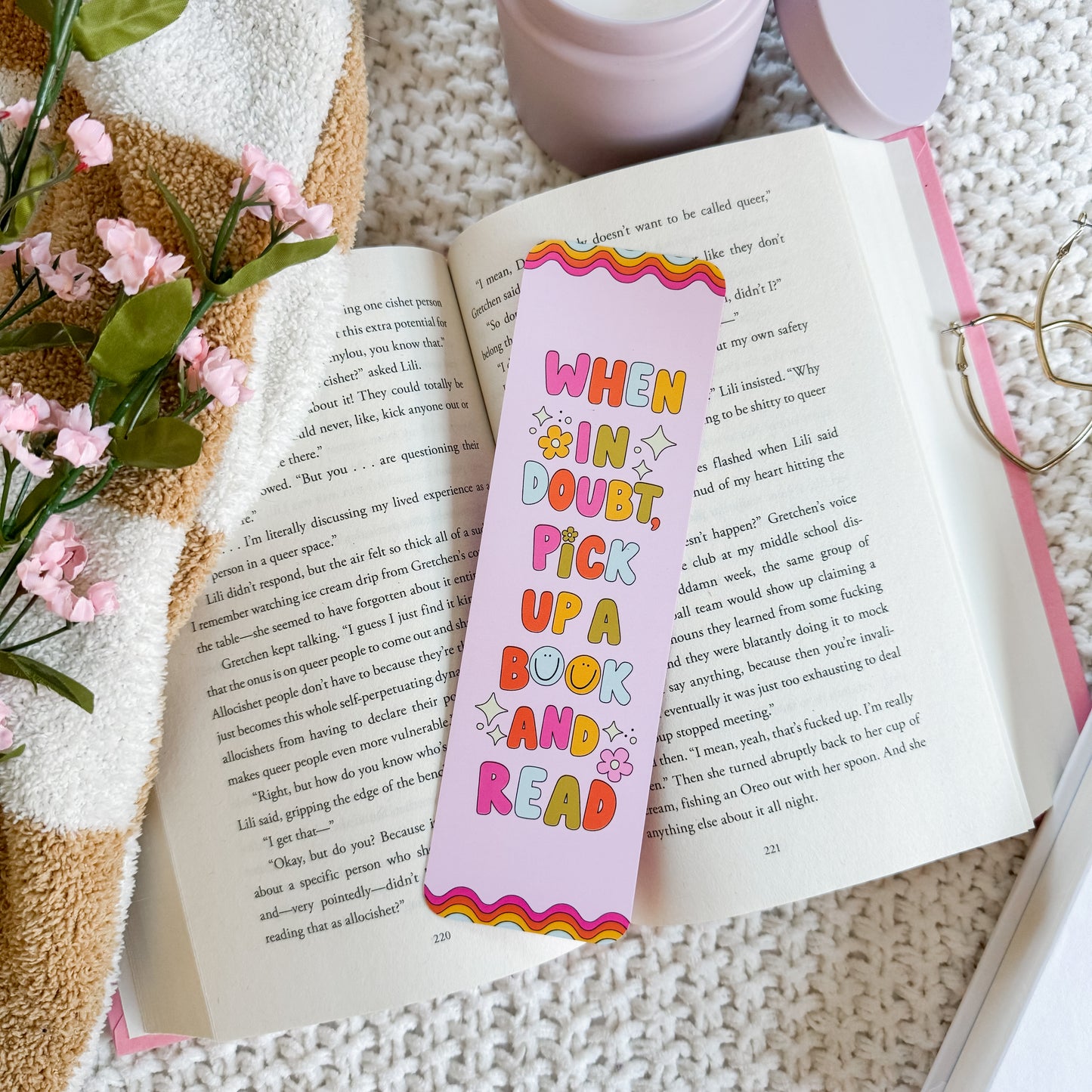 Pick Up A Book And Read Bookmark