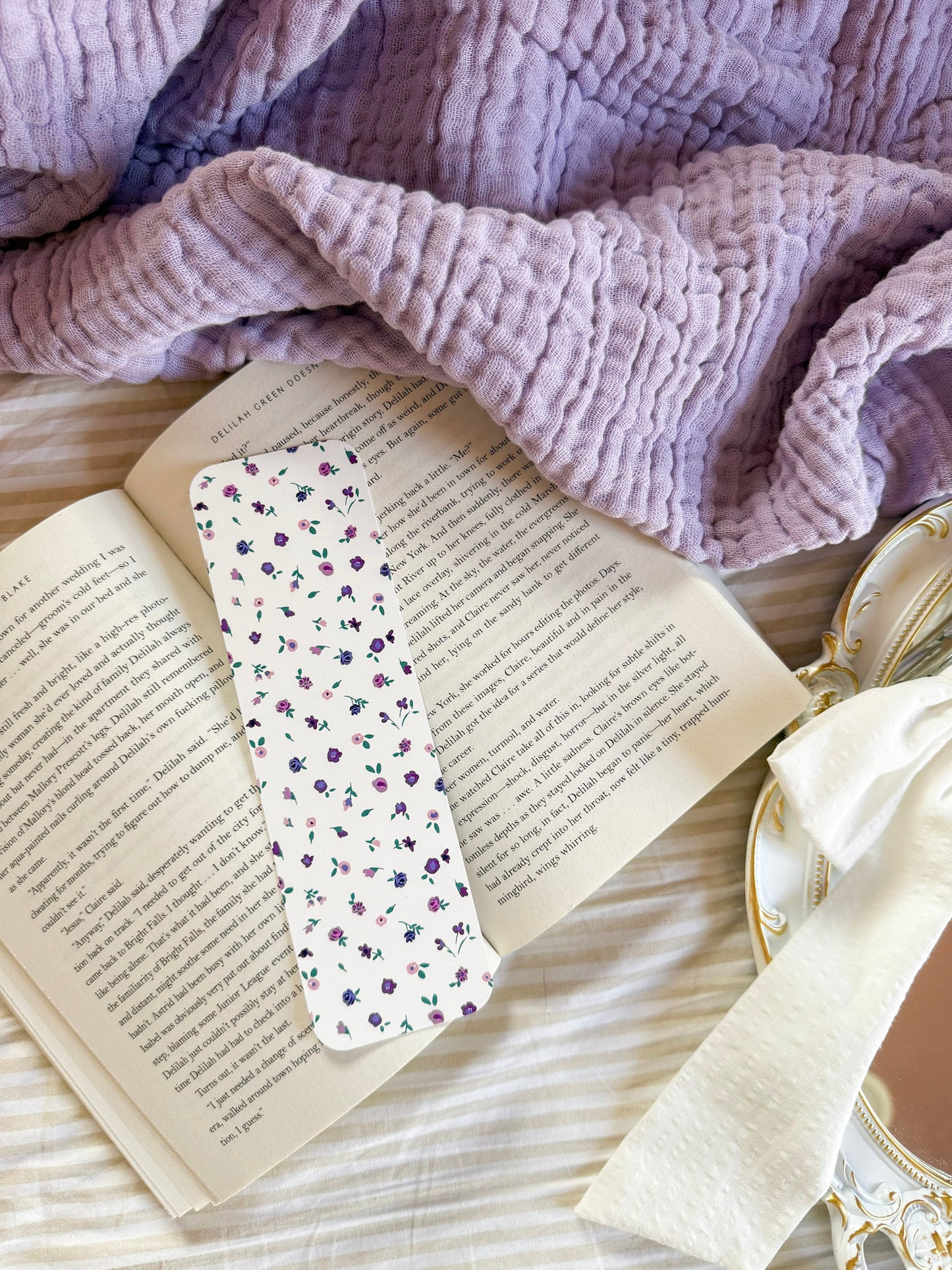Violet Whispers Bookmark