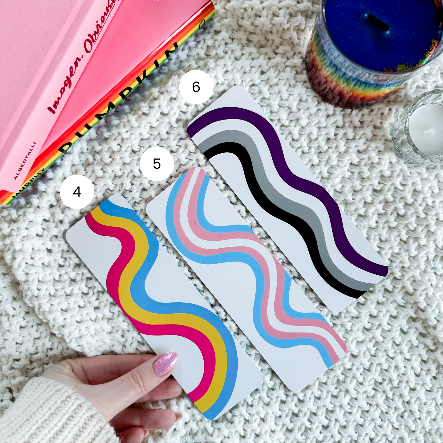 Pride Retro Rainbow Bookmarks