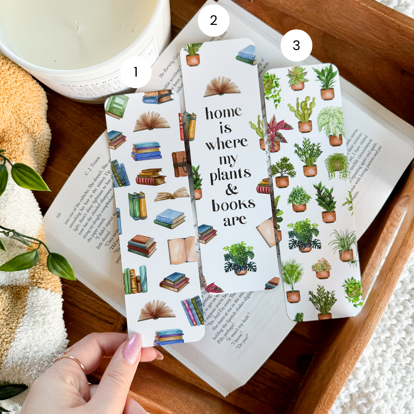 Plants & Books Bookmarks