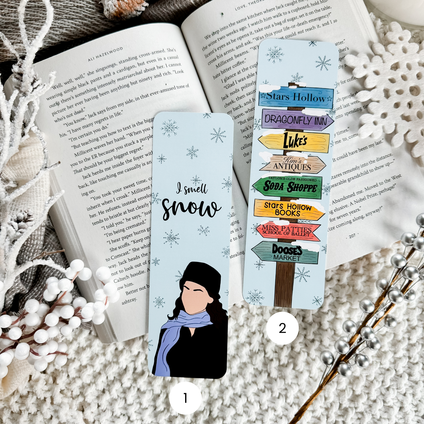 Small Town Winter Bookmarks