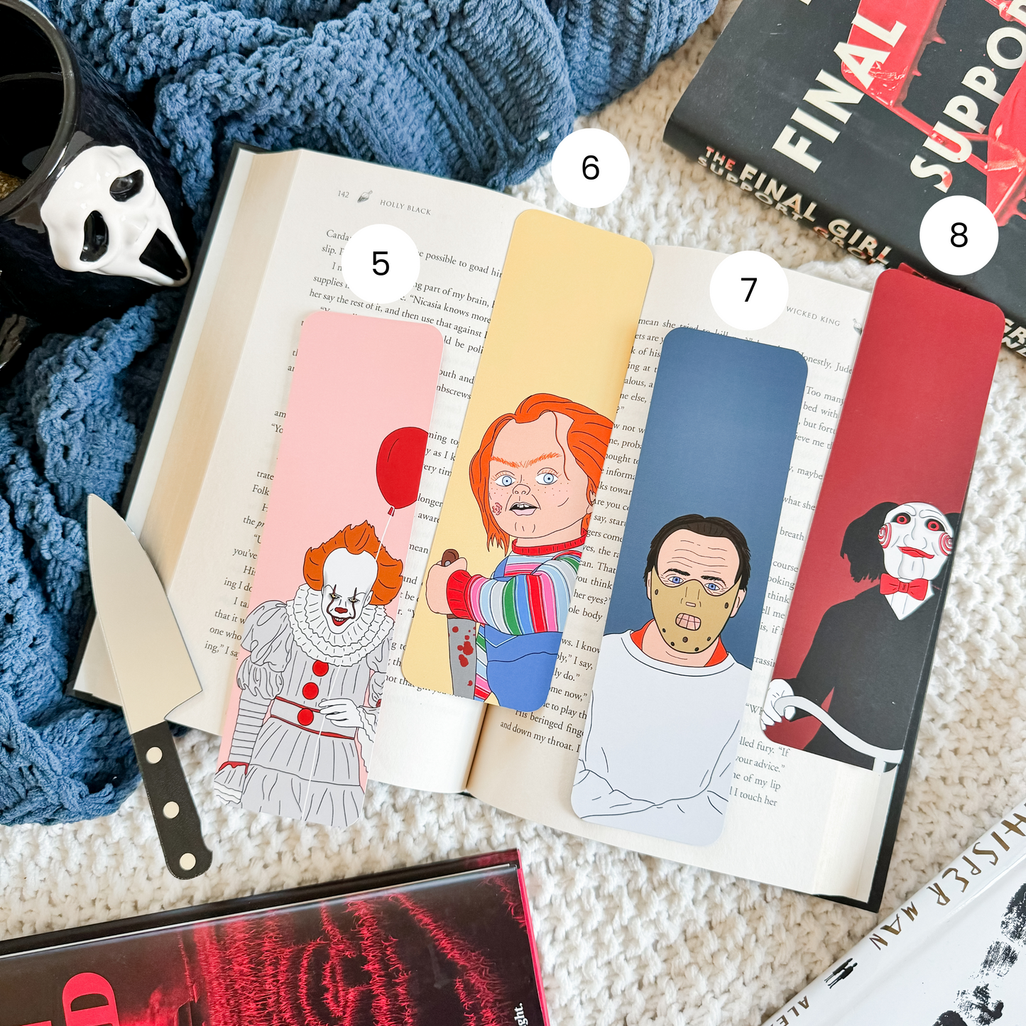 Horror Villains Bookmarks
