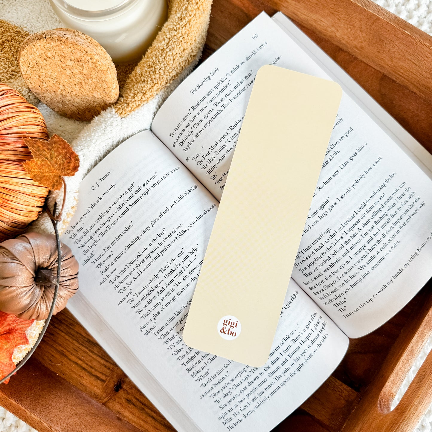 Fall Frogs Bookmark