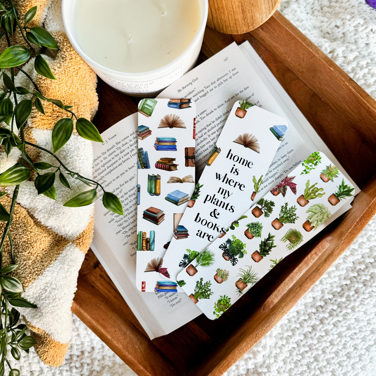 Plants & Books Bookmarks