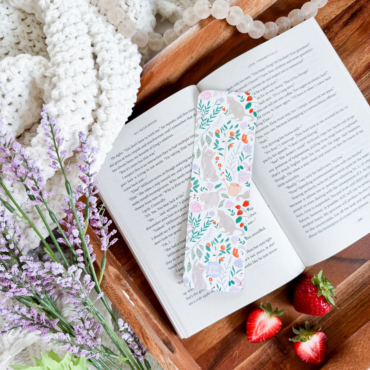Cats In The Garden Bookmark