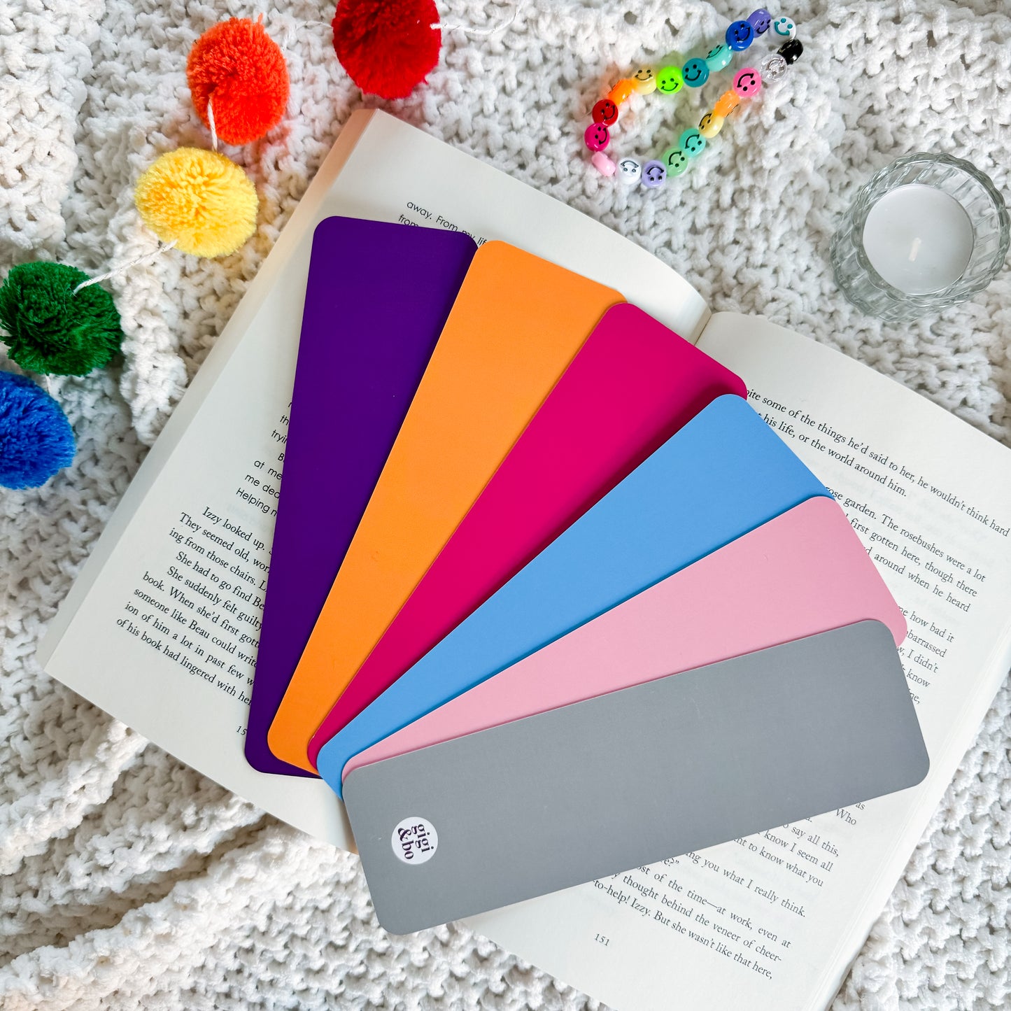 Pride Retro Rainbow Bookmarks
