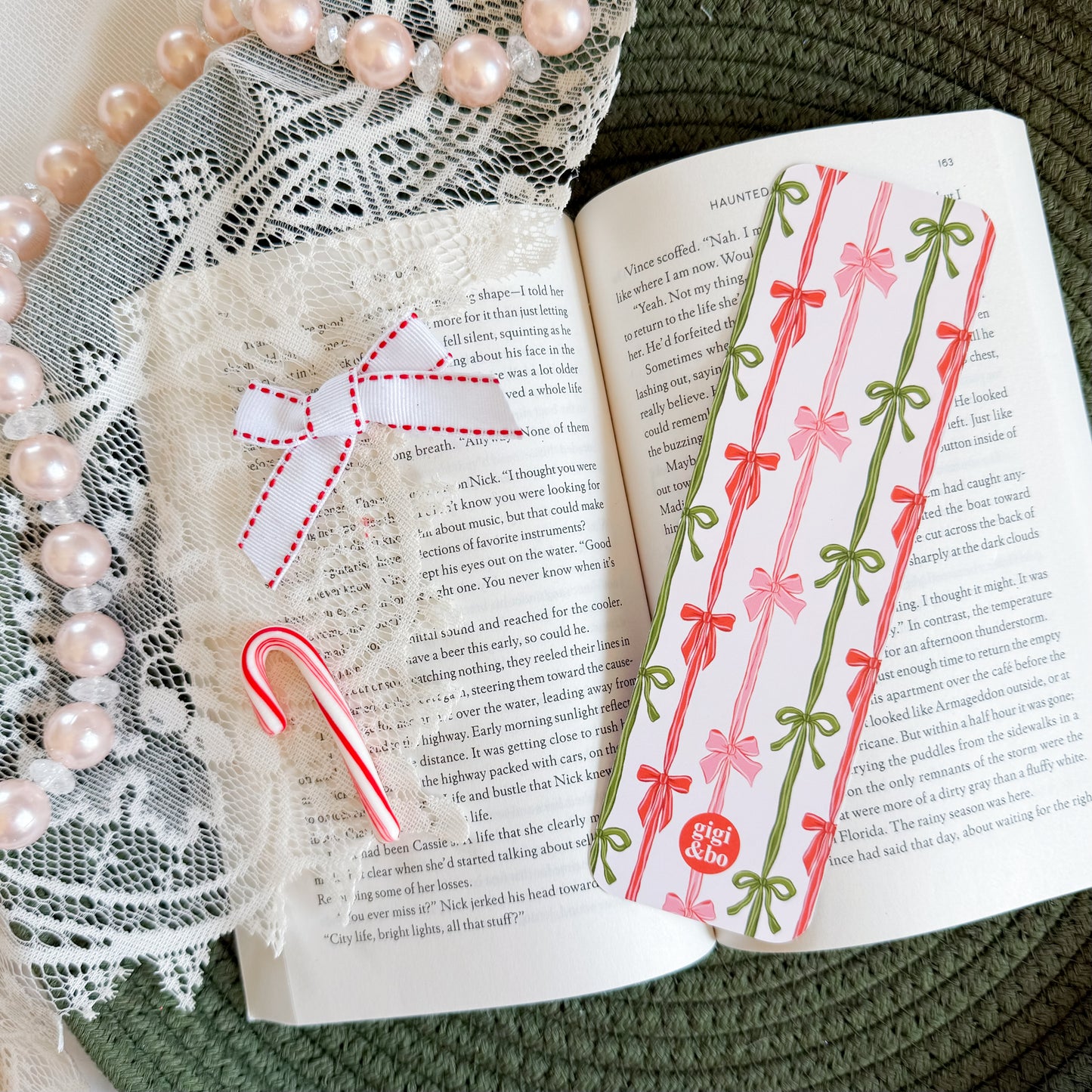 Coquette Christmas Bookmark