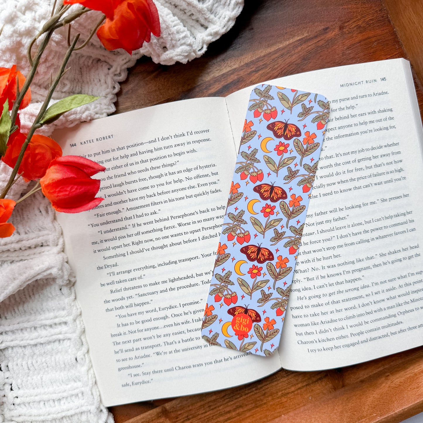 Moth Garden Bookmark