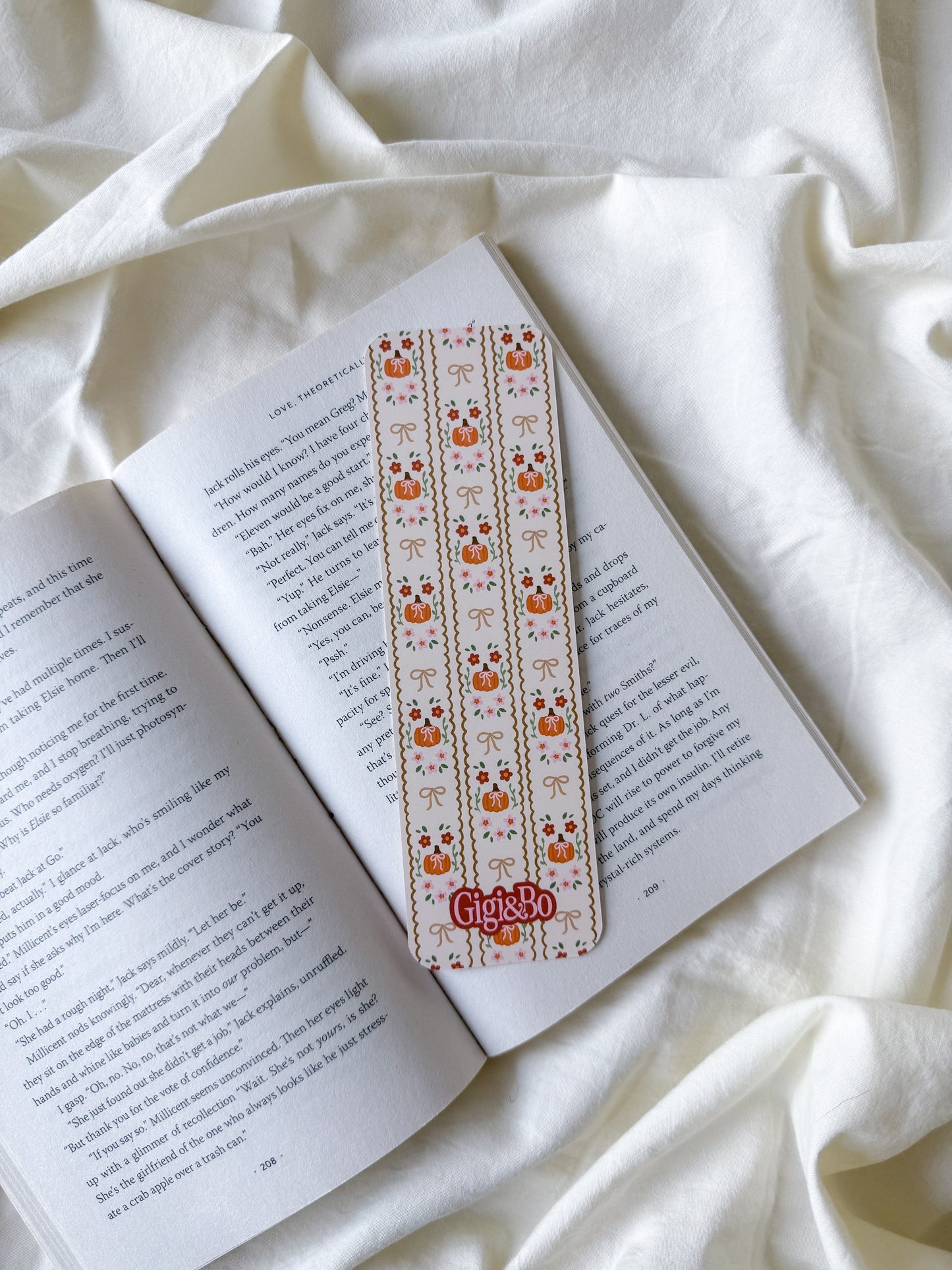 Darling Pumpkin Bookmark