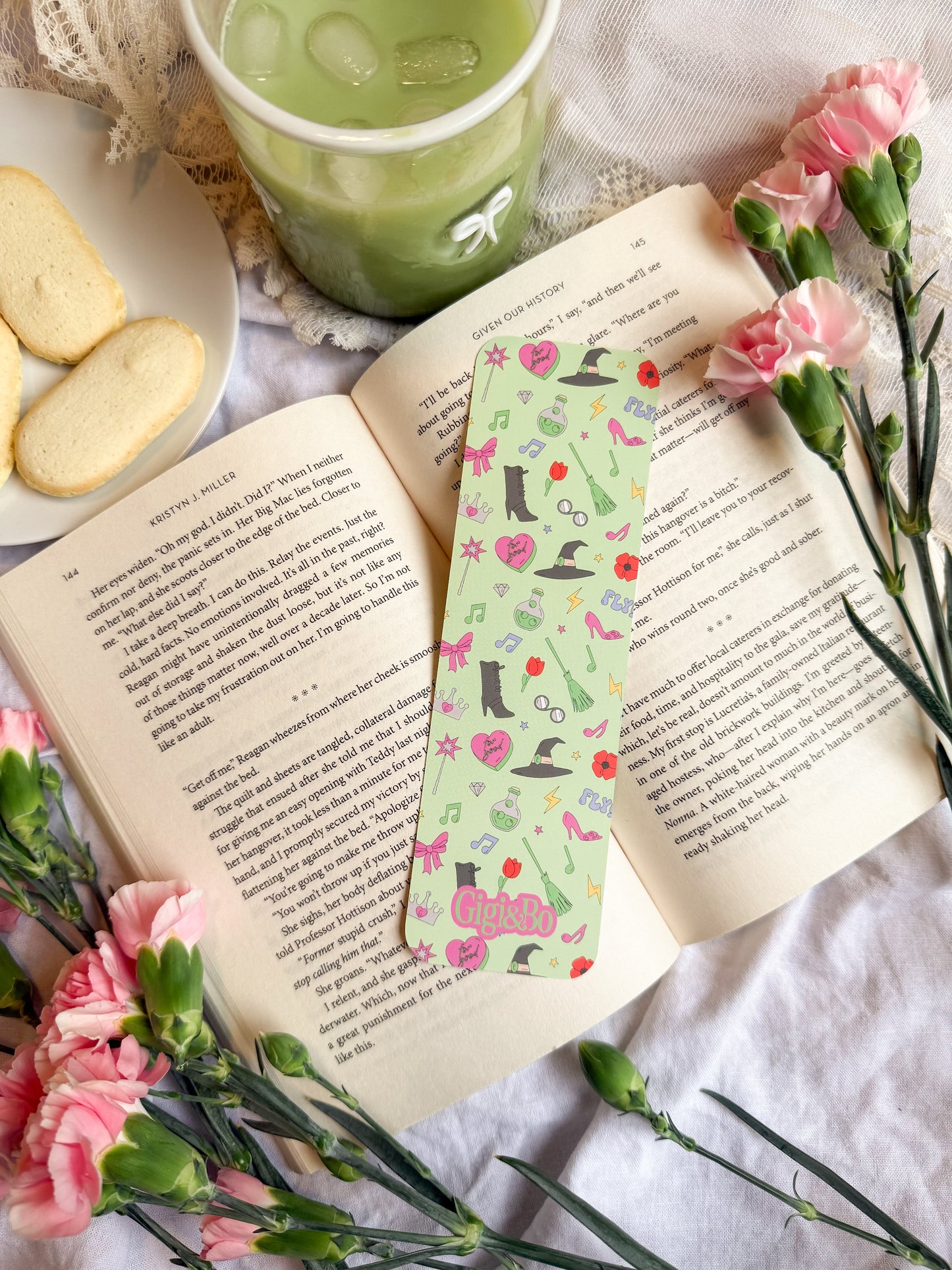 Pink & Green Bookmark