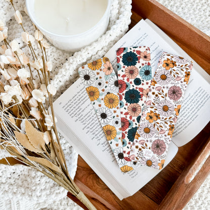 Fall Florals Bookmarks