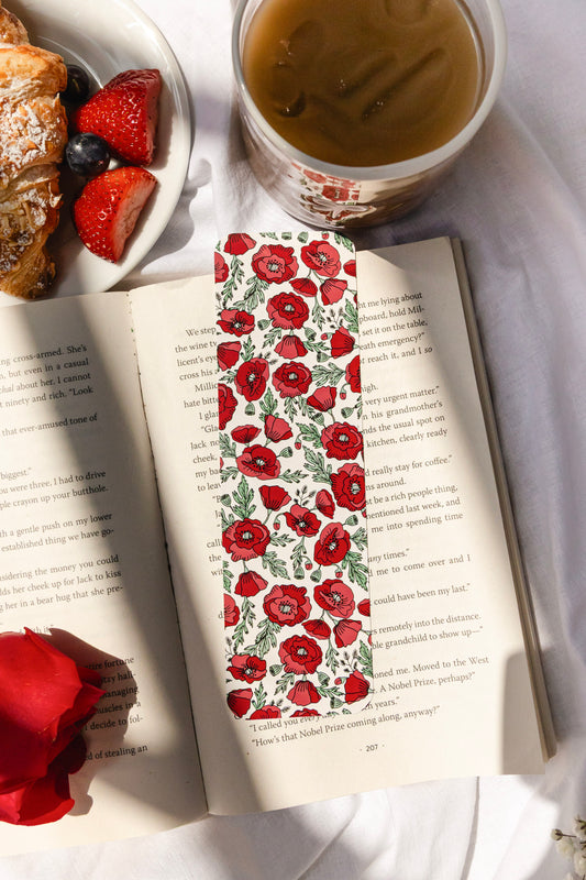 Pretty Poppies Bookmark