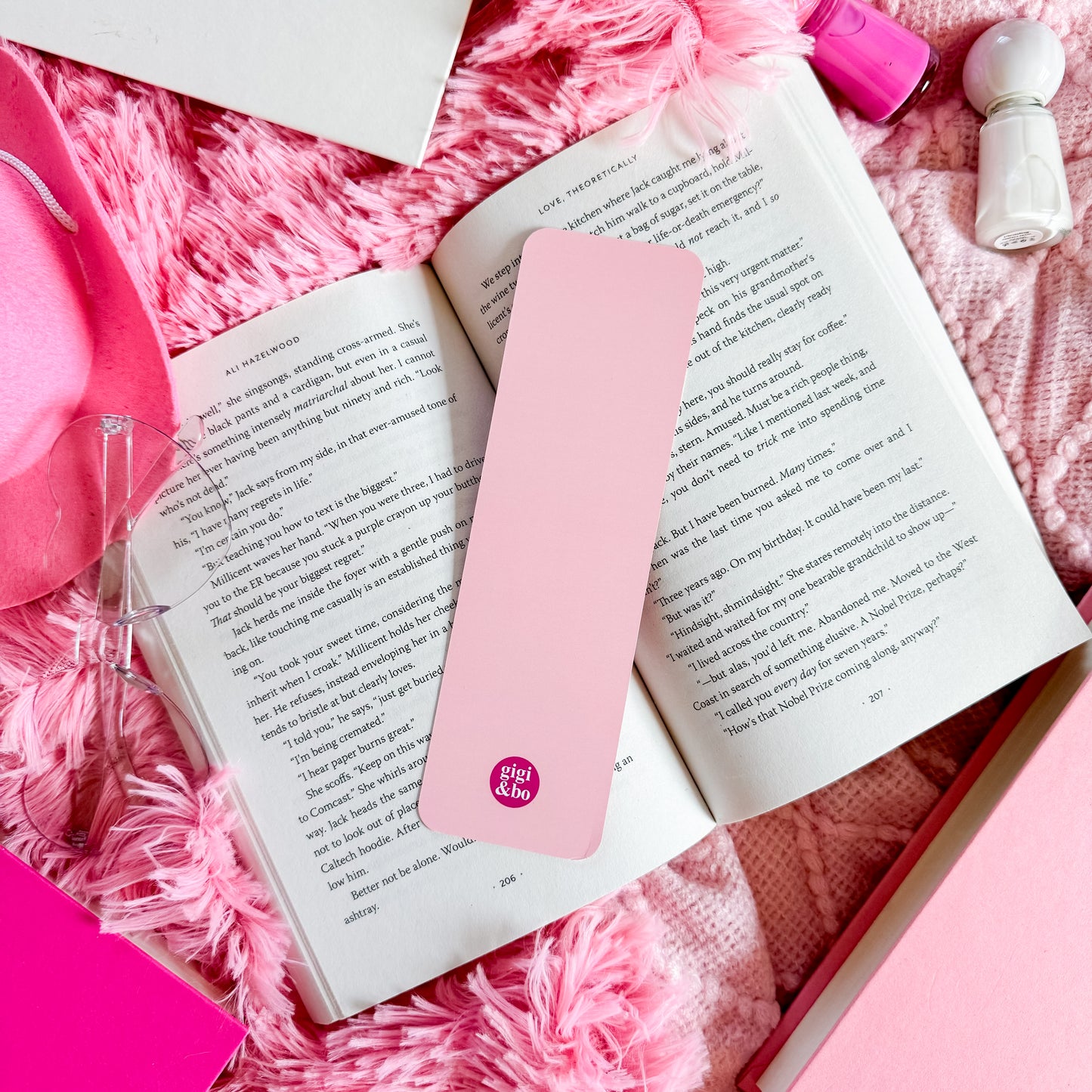 Hot Pink Western Bookmark