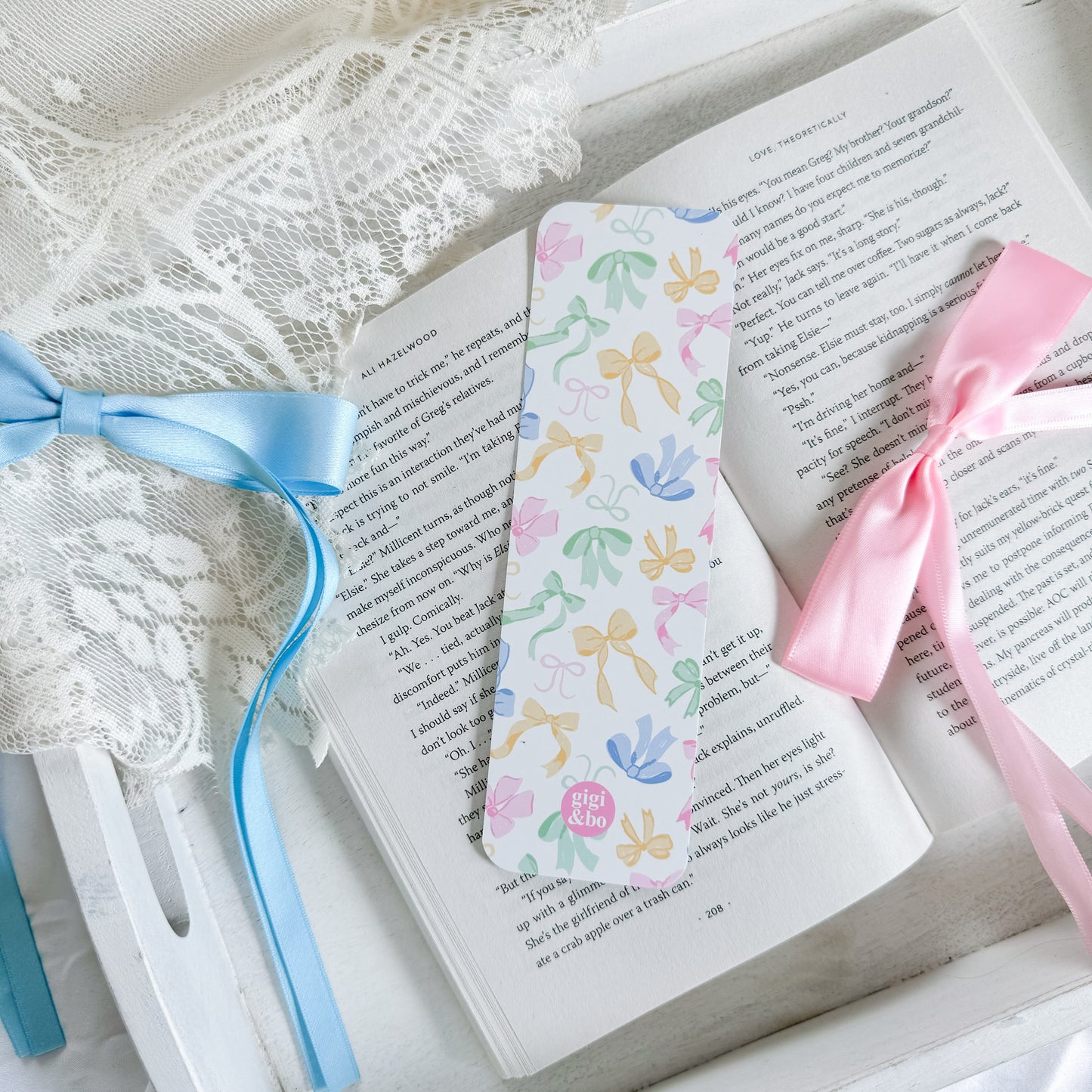 Pastel Bows Bookmark