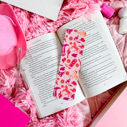 Hot Pink Western Bookmark