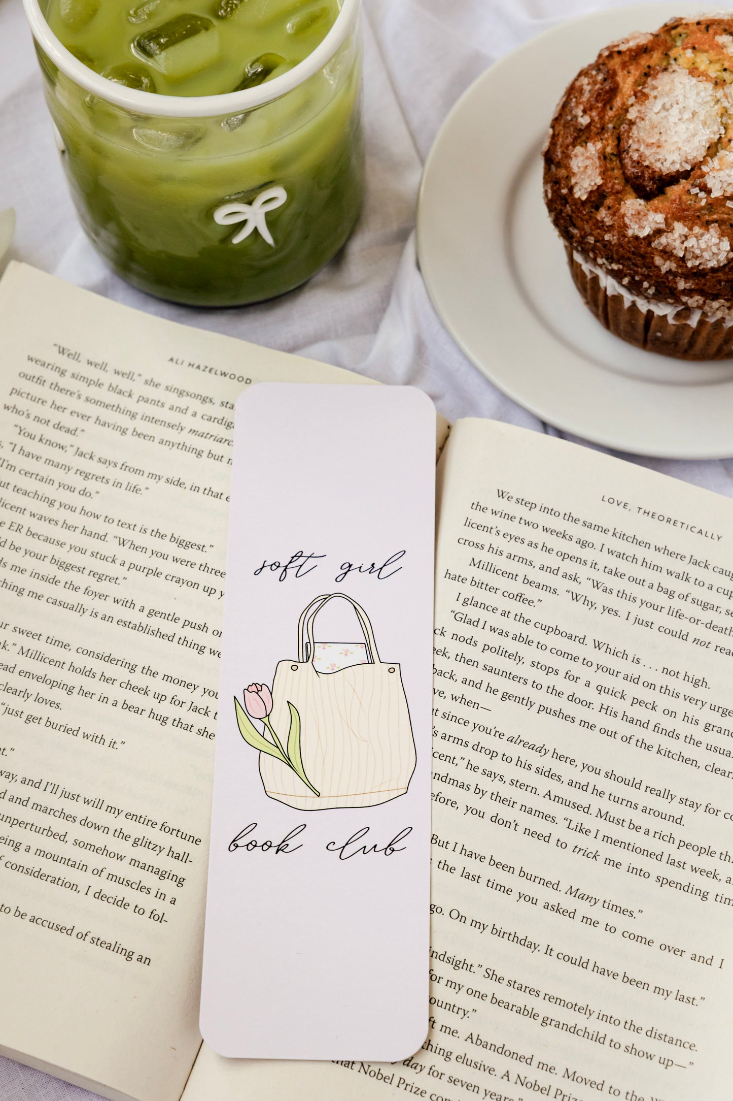 Soft Girl Book Club Bookmark