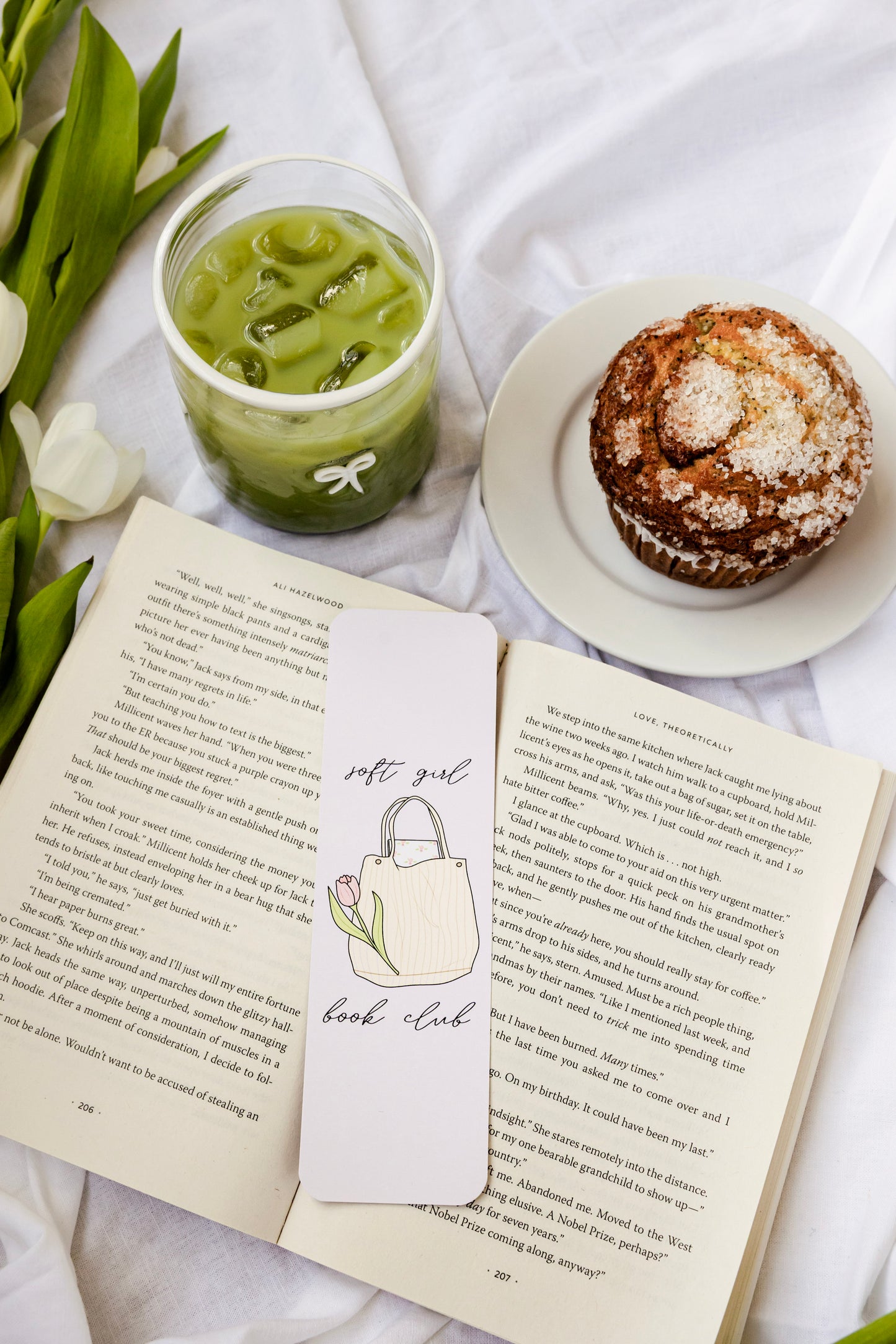 Soft Girl Book Club Bookmark