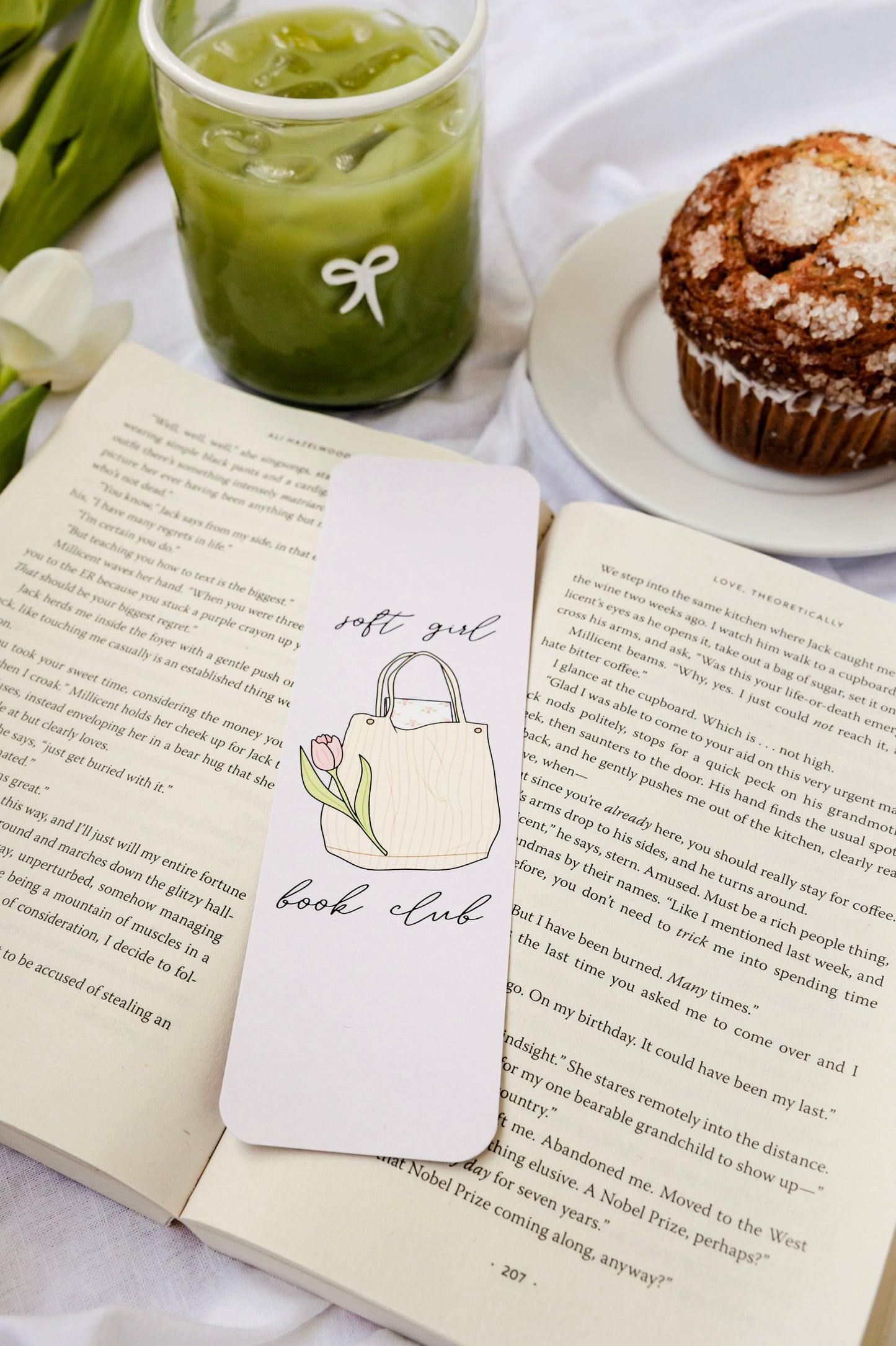 Soft Girl Book Club Bookmark