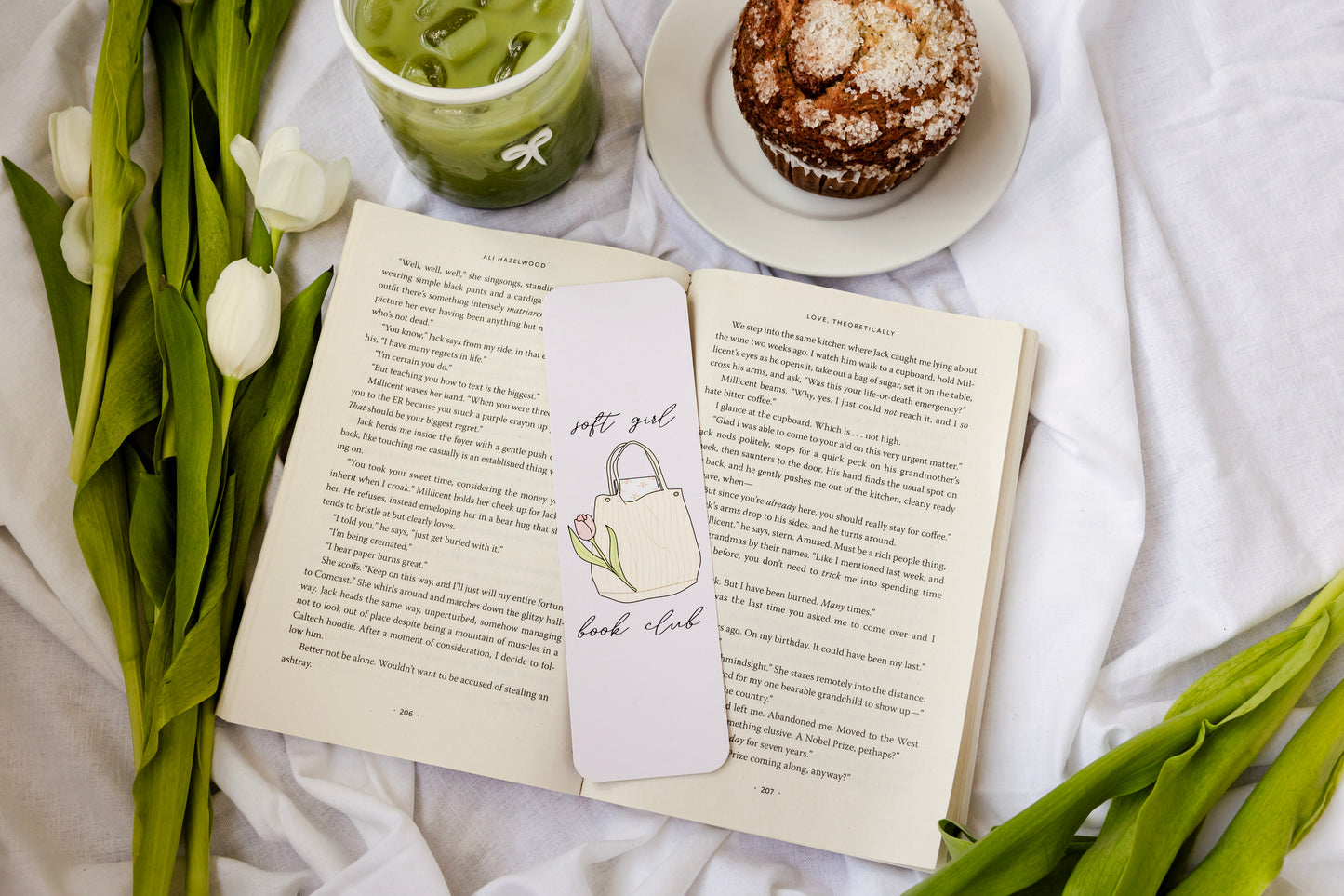 Soft Girl Book Club Bookmark