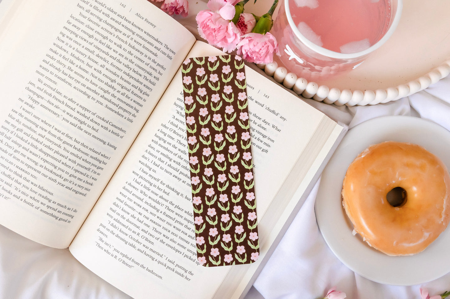 Mocha Bloom Bookmark