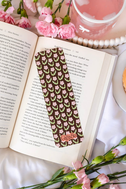 Mocha Bloom Bookmark