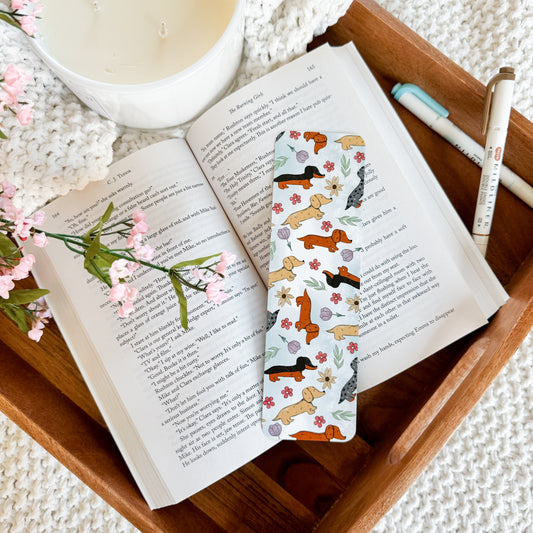 Spring Dachshunds Bookmark