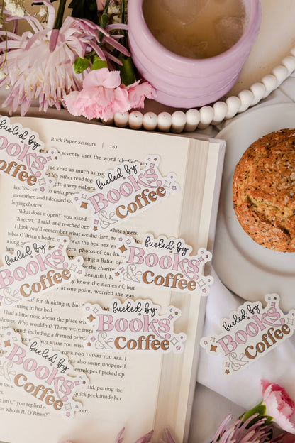Fueled by Books & Coffee Sticker