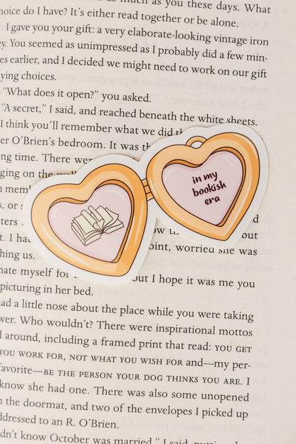 Bookish Locket Sticker
