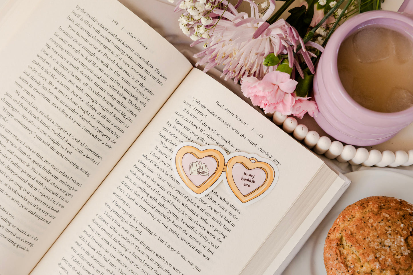 Bookish Locket Sticker