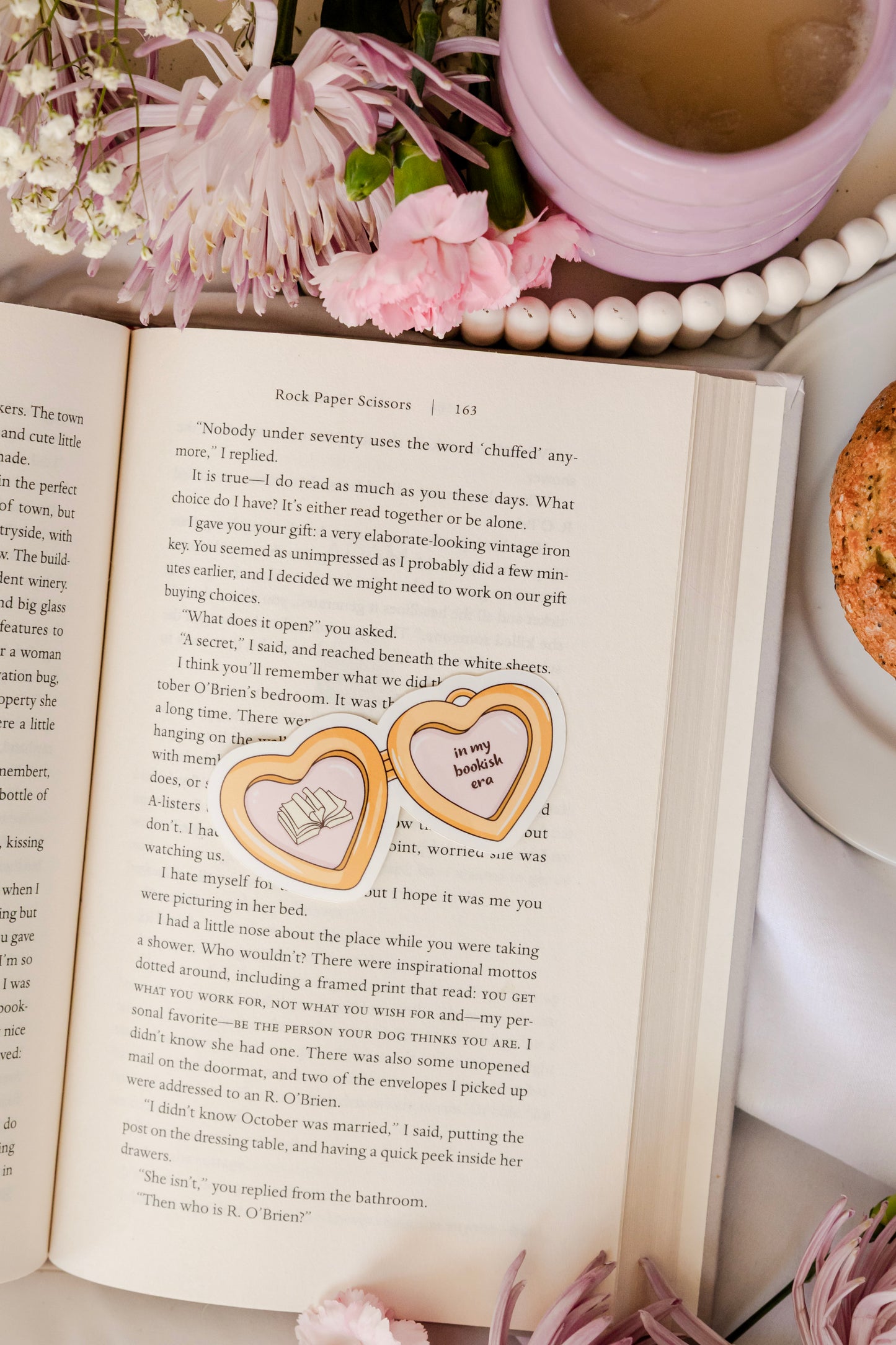 Bookish Locket Sticker
