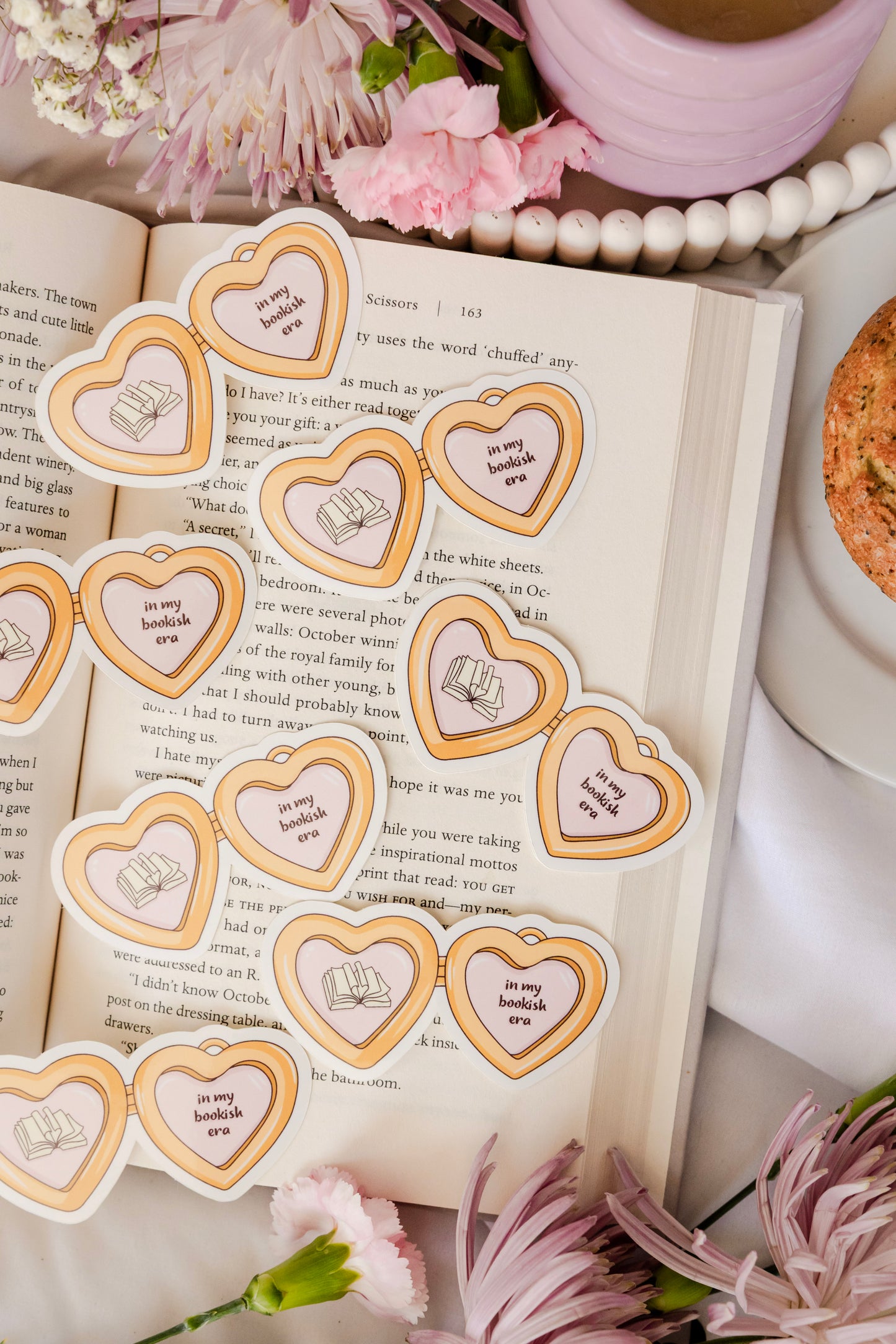 Bookish Locket Sticker