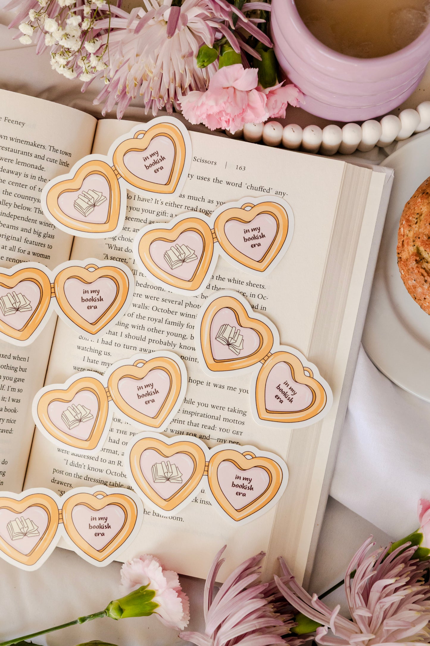 Bookish Locket Sticker