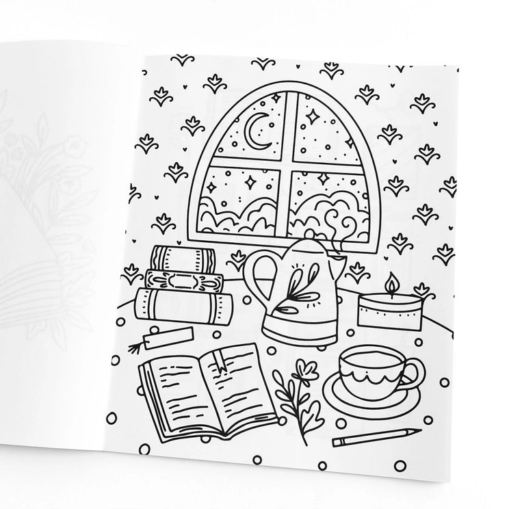 Book Lover's Coloring Book