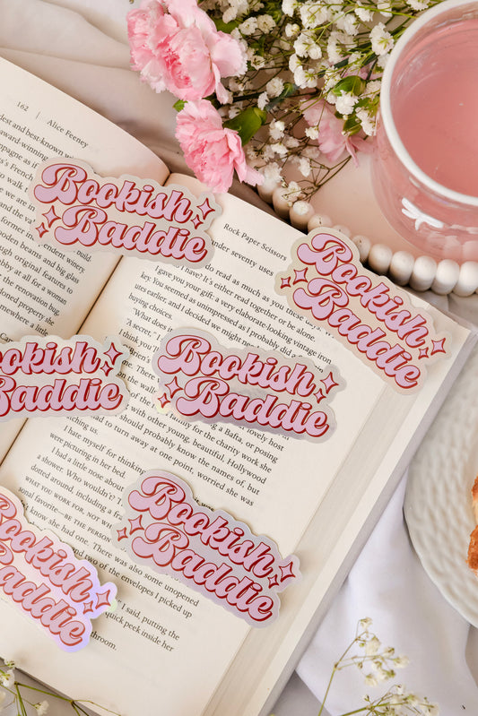 Bookish Baddie Sticker