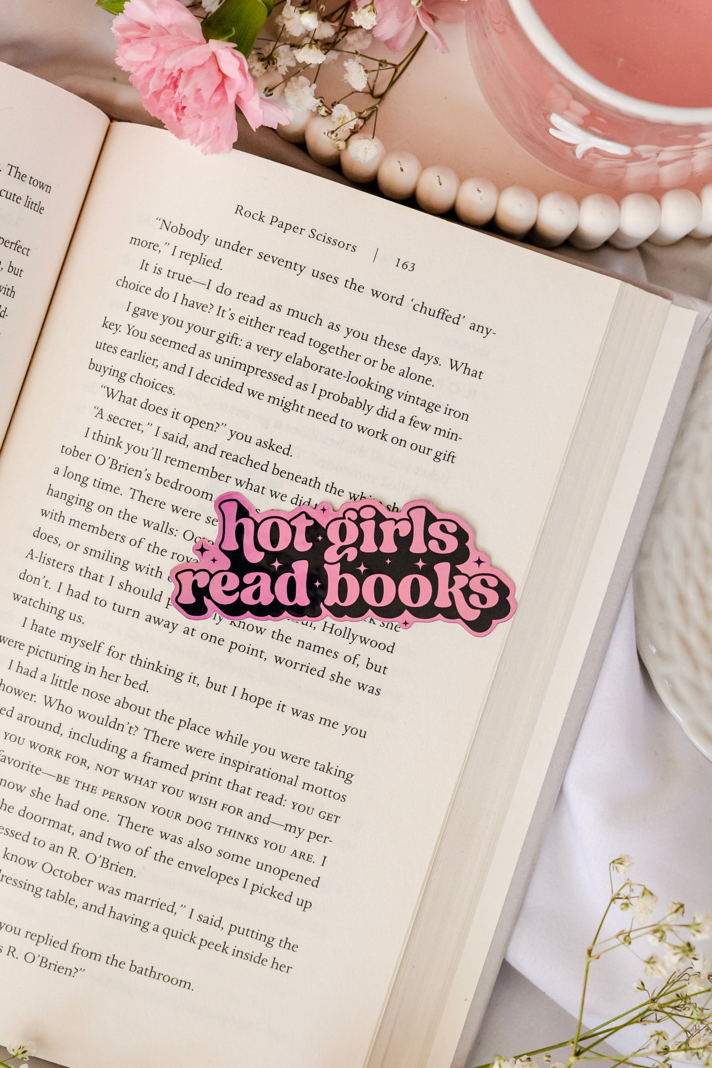 Hot Girls Read Books Sticker