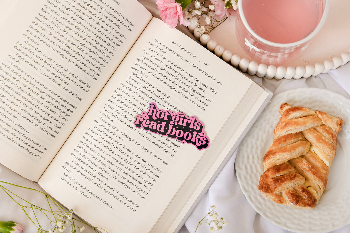 Hot Girls Read Books Sticker