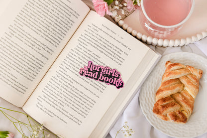 Hot Girls Read Books Sticker