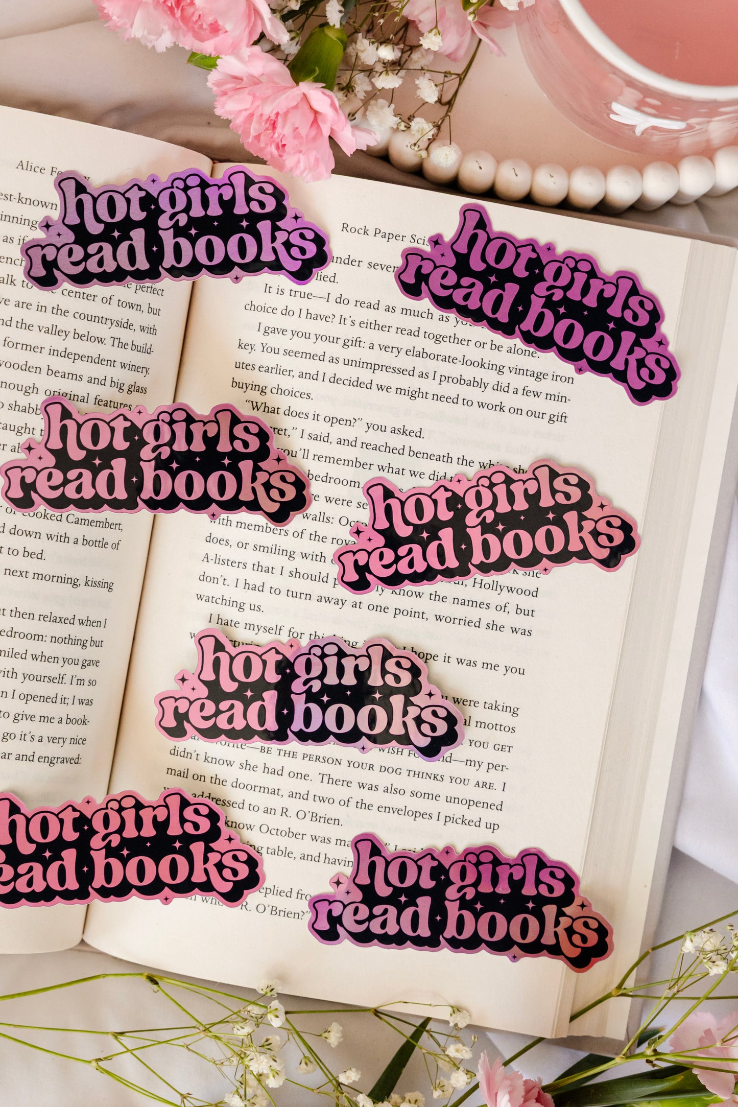 Hot Girls Read Books Sticker