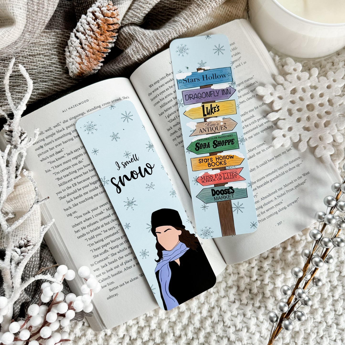 Small Town Winter Bookmarks