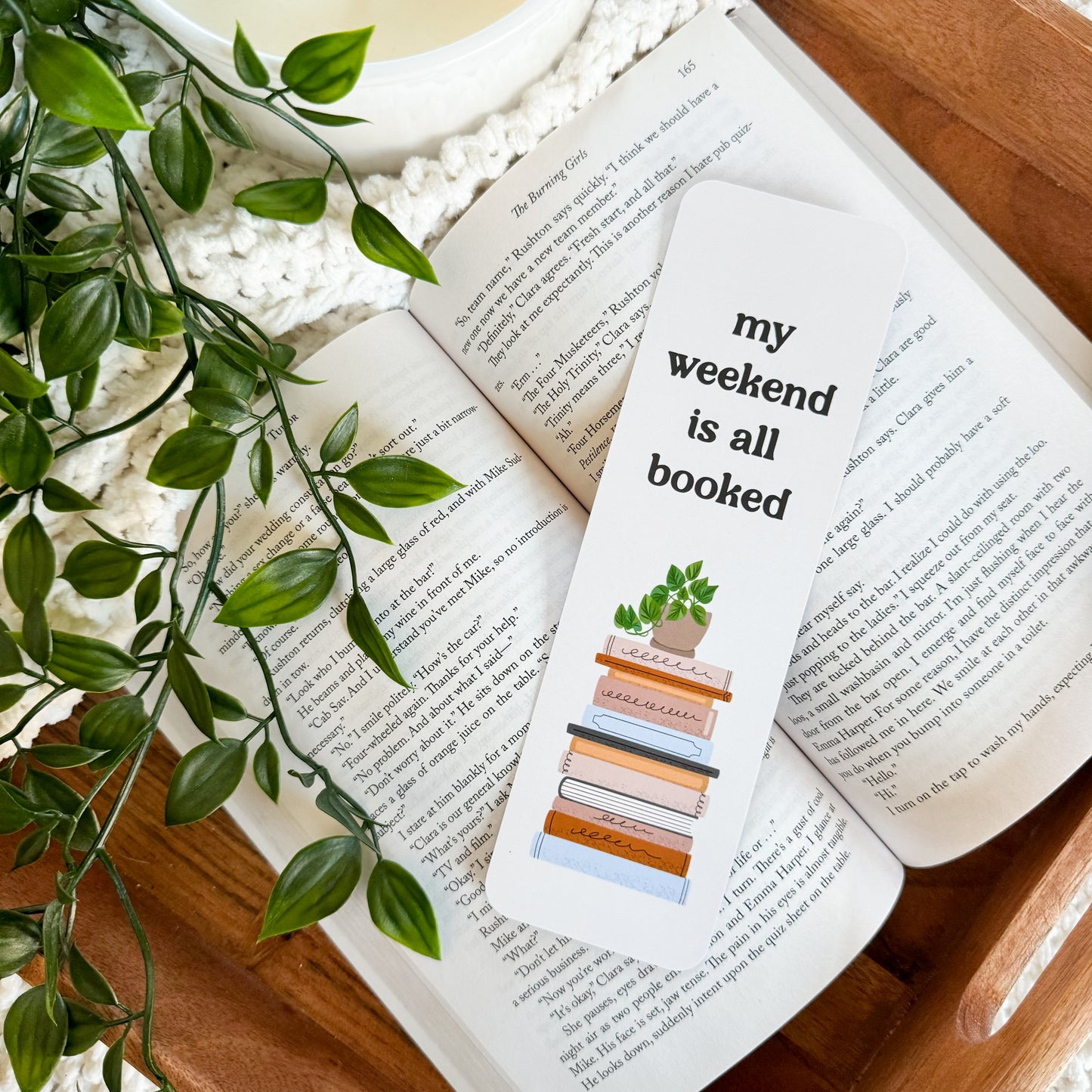 Booked Weekend Bookmark