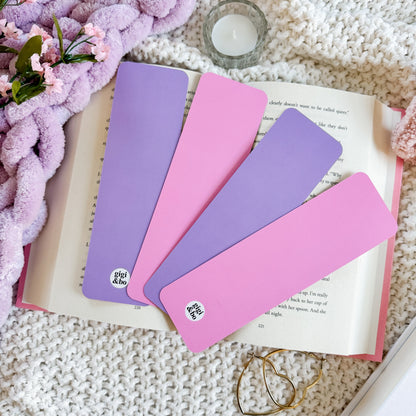 Retro Happy Faces Bookmarks (Pink & Purple)