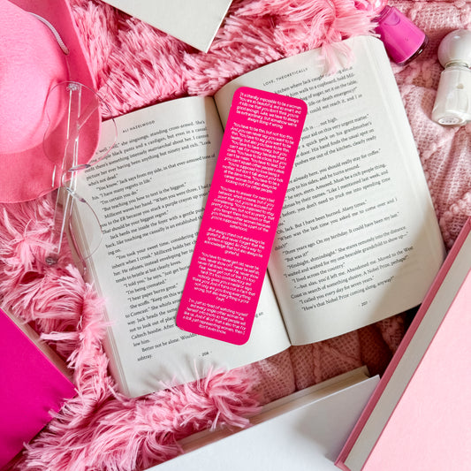 Girlie Monologue Bookmark