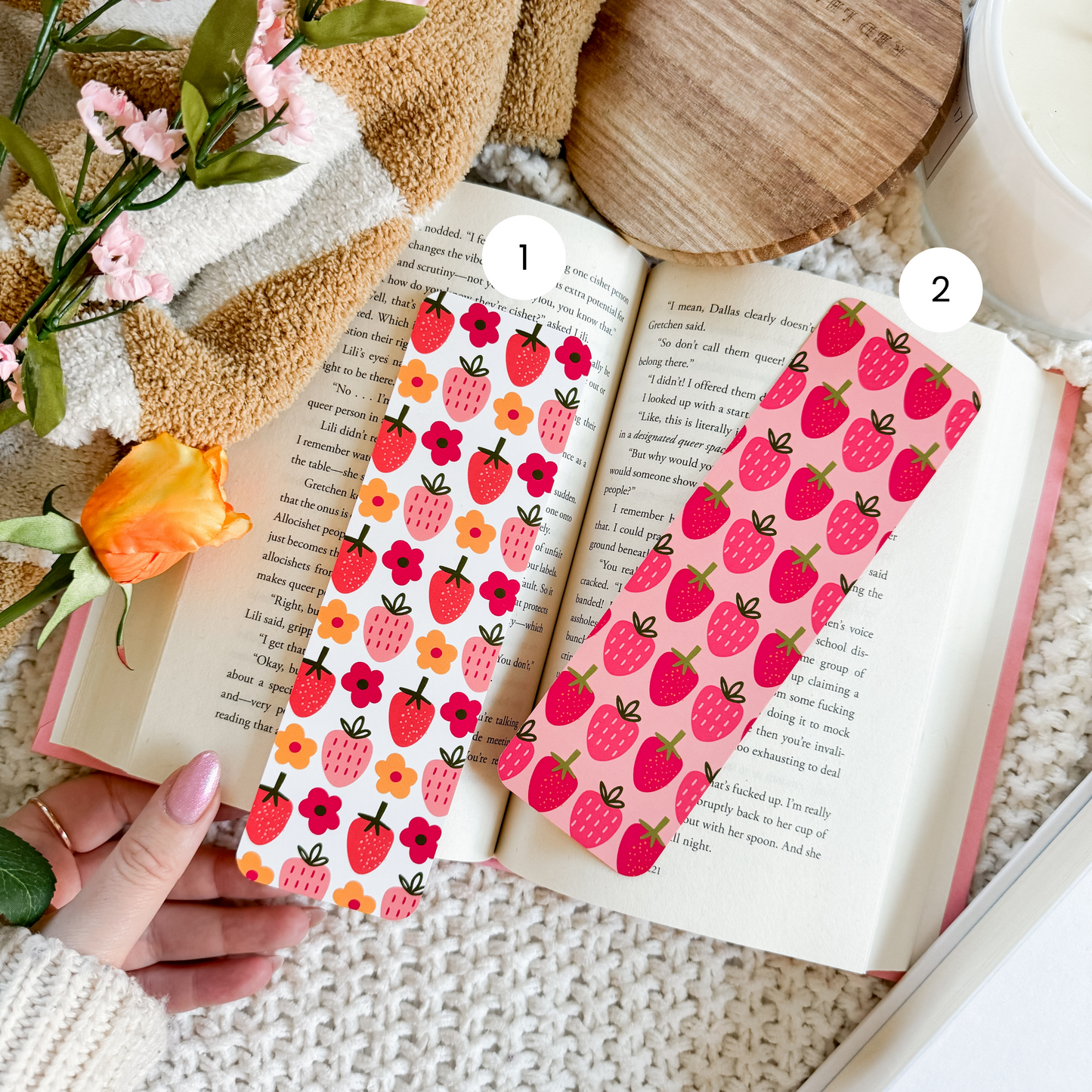 Berry Bright Bookmarks