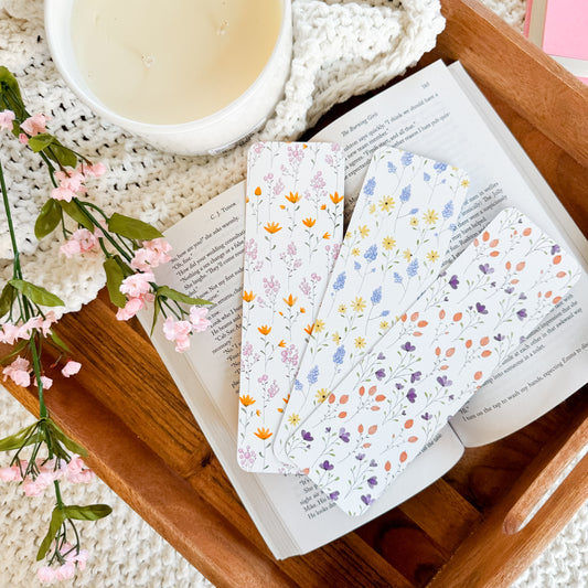 Watercolor Floral Bookmarks