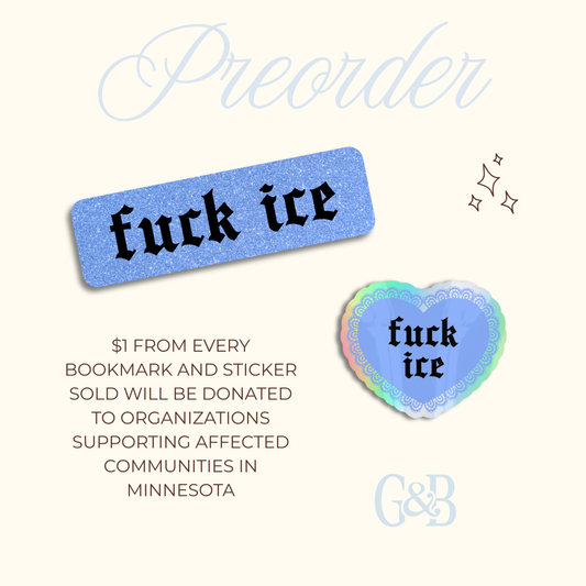 Fuck ICE Bookmark & Sticker Preorder