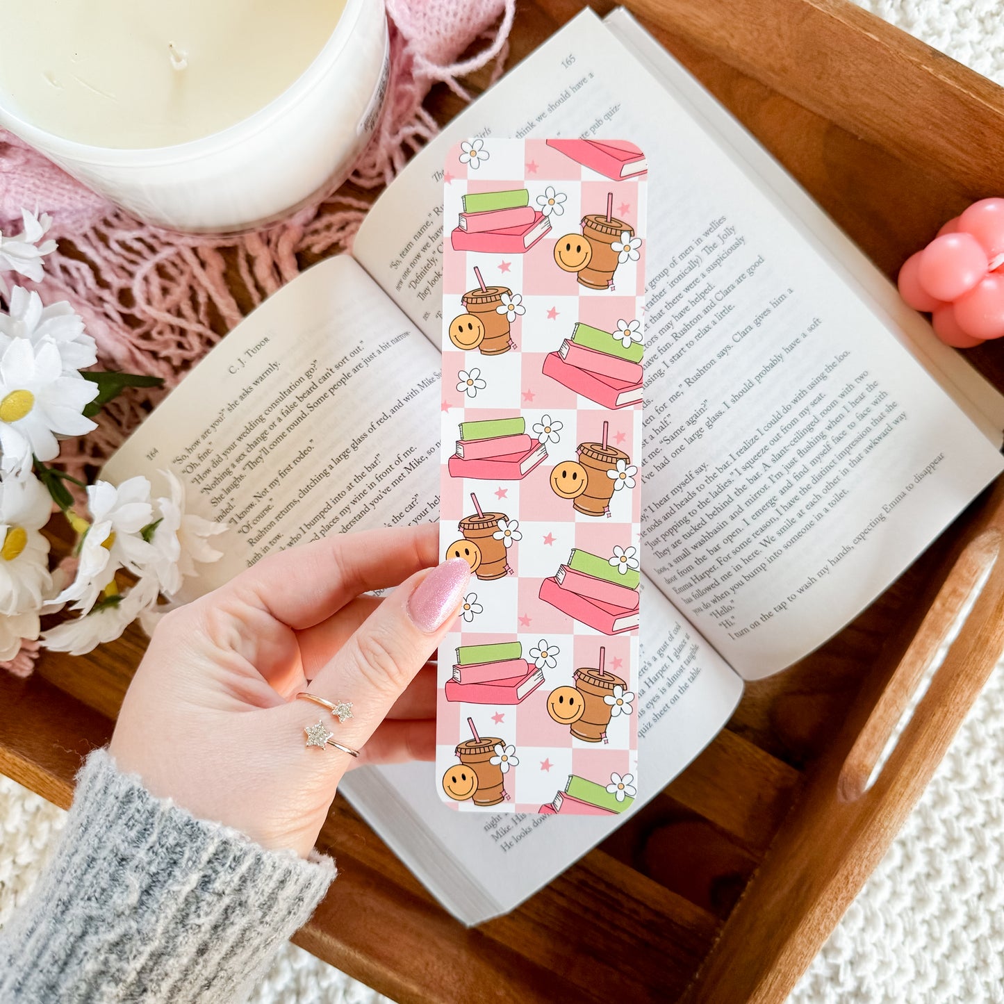 Iced Coffee & Books Bookmark