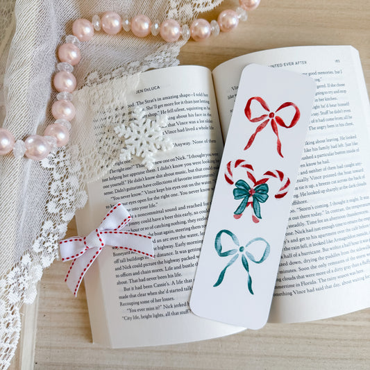 Coquette Candy Cane Bookmark