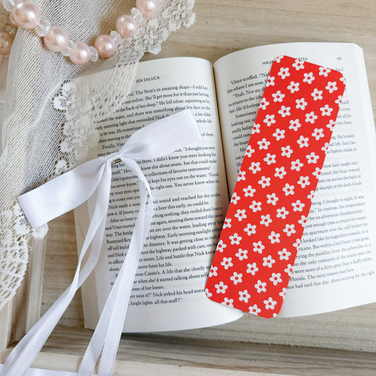 Red Daisies Bookmark