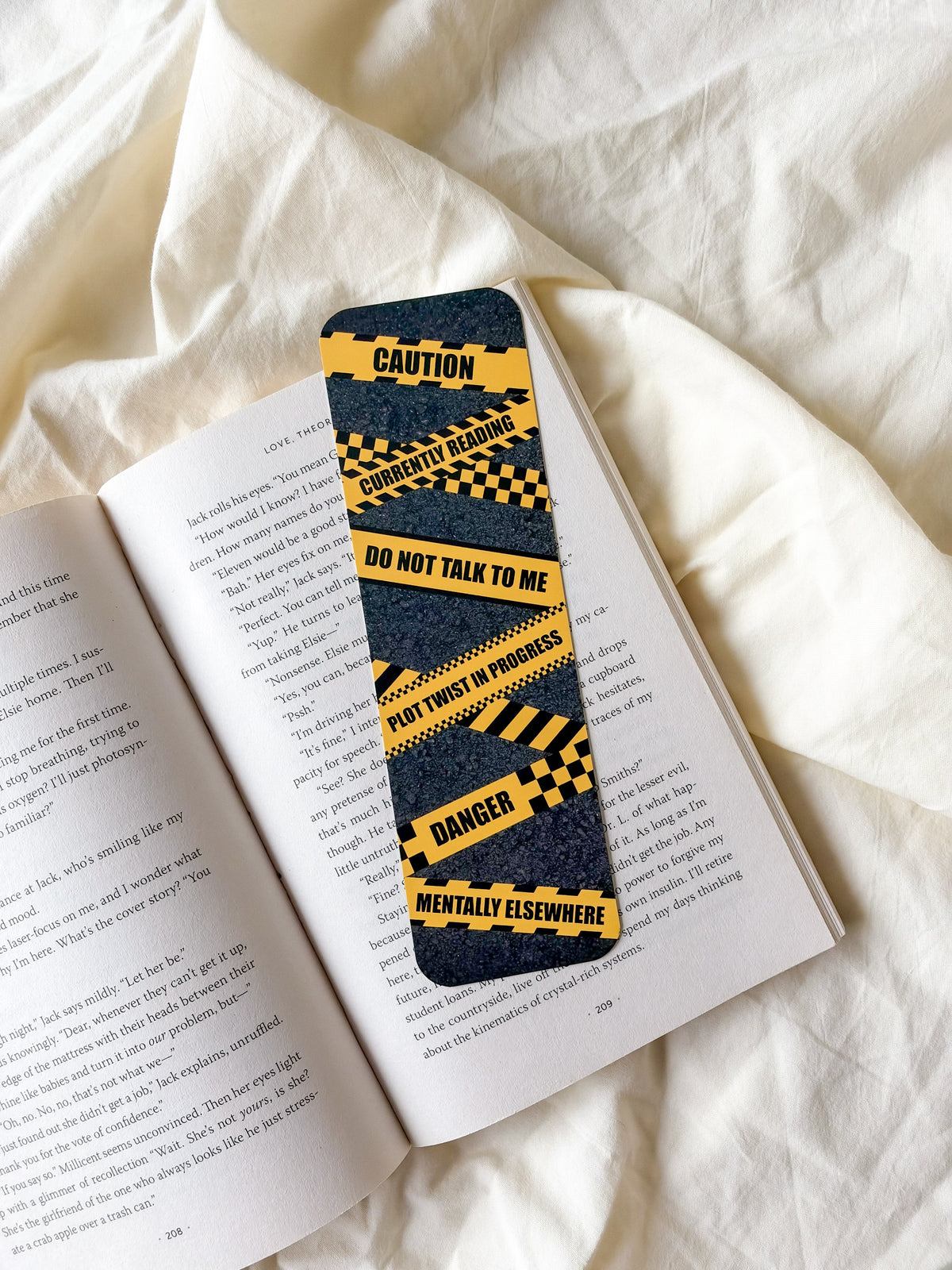 Caution Bookmark